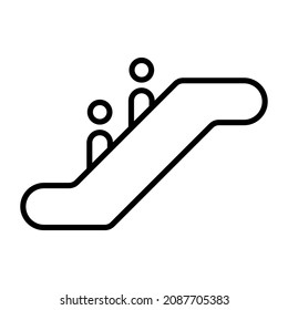 Escalator icon vector image. Can also be used for web apps, mobile apps and print media.