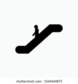 Escalator Icon - Vector, Sign and Symbol for Design, Presentation, Website or Apps Elements.