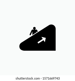 Escalator Icon - Vector, Sign and Symbol for Design, Presentation, Website or Apps Elements.