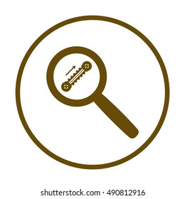 Escalator  icon,vector. Flat design.