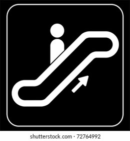 escalator Information signal, vector