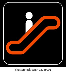 escalator Information signal, vector
