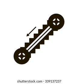 escalator Information signal, vector design