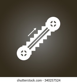  escalator Information signal, vector design
