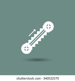  escalator Information signal, vector design