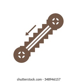 escalator Information signal, vector design