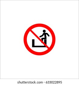 Escalator man icon.