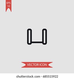  Escalator, public transport vector icon, illustration symbol