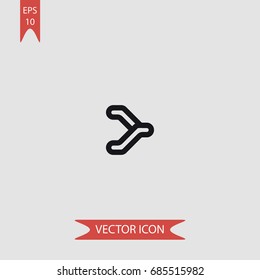  Escalator, public transport vector icon, illustration symbol