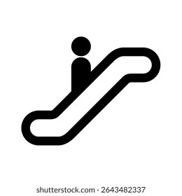 Señal de escalera aislada sobre fondo blanco. ilustración de Vector.