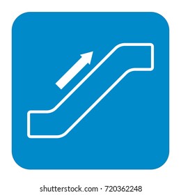 Escalator staircase icon.Vector illustration