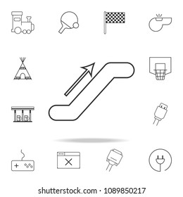 escalator upstairs icon. Detailed set of web icons and signs. Premium graphic design. One of the collection icons for websites, web design, mobile app on white background