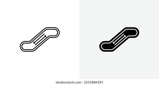 Escalator vecor icon set. Stock vector illustrator. EPS 10