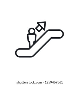 escalator vector icon