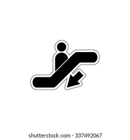 Escalator - vector icon
