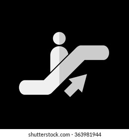 Escalator -  vector icon
