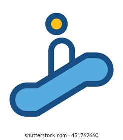 Escalator Vector Icon