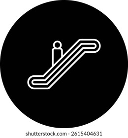 Escalator vector icon. Can be used for printing, mobile and web applications.