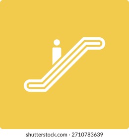 Escalator vector icon. Can be used for printing, mobile and web applications.