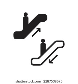 Icono del vector del escalador, en fondo blanco.