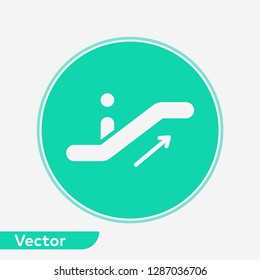Escalator vector icon sign symbol