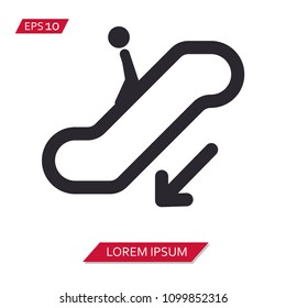escalator vector icon symbol