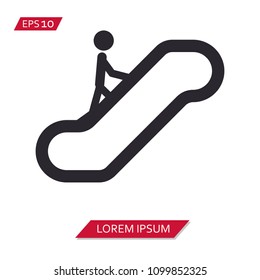 escalator vector icon symbol