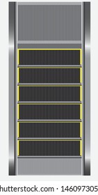 Escalator Vector Top View Eye