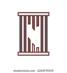 Escape icon in vector. Logotype