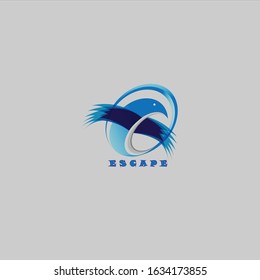 Escape logo design with illustrator