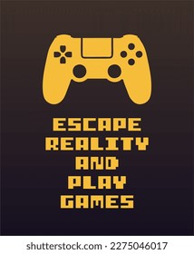 escape reality and play games - Shutterstock ID 2275046017
