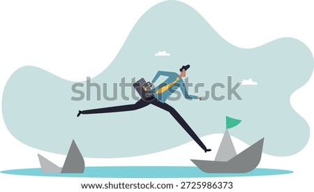 .Escape from risk or danger, run away or flee from fail or bankruptcy company,about a man and his life.