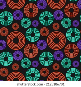 Escape Room colorful background vector. Quest Room seamless pattern. 