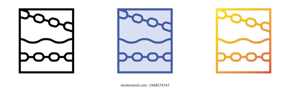 escapism icon. Linear, Blue Fill and Gradient Style Design Isolated On White Background
