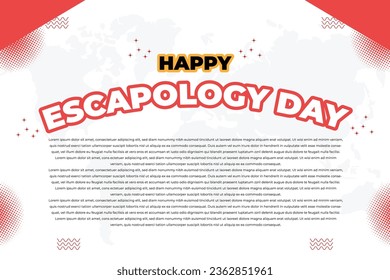 Escapology Day – September 21, 2023, Color changeable, Illustrator Eps File, Suitable for use in print media or social media. Get it now at shutterstock.