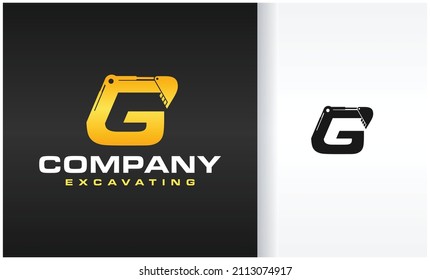 escavating leter g company logo