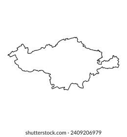 Esch sur Alzette canton map, administrative division of Luxembourg. Vector illustration.