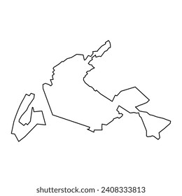 Eschen municipality map, administrative division of Liechtenstein. Vector illustration.