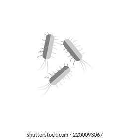 Escherichia coli icon, bacteria, illustration vector graphic of bacteria Escherichia coli