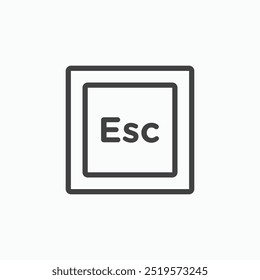 ESClinesícone simples no estilo de linha.