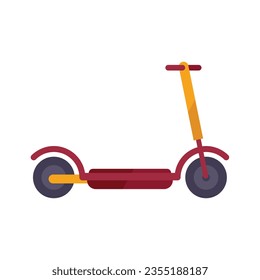 Escooter icon flat vector. Electric scooter. Kick transport isolated