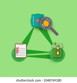 Escrow place storage. Third party on behalf of other people.  How it works. Often used in real estate.