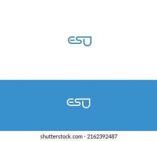 Design-Vektorvorlage für ESD-Buchstaben	