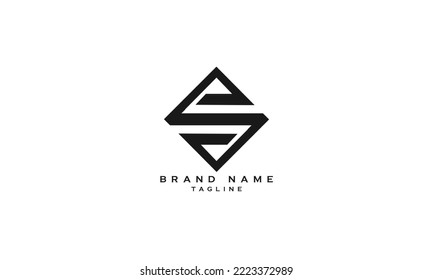 ESD, PSD, S, Abstract Initial Monogram Letter Alphabet Logo Design