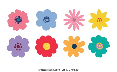 eSet of flowers. Abstract origami flowers icon. style for  bending, fabric, wallpaper, posters, websites, online shopping.Vector illustration design and creative idea,eps 10.