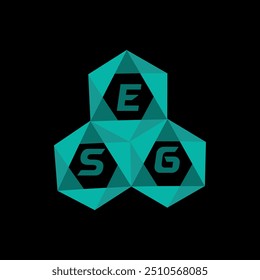 ESG creative minimalist letter logo. ESG unique vector initials alphabet letter logo design
