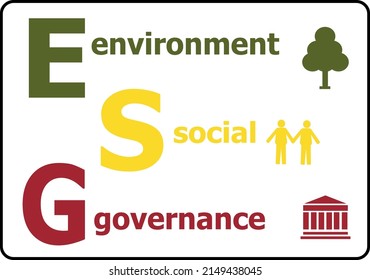 Esg Environment Social Governance Infographic Sustainable Stock Vector ...