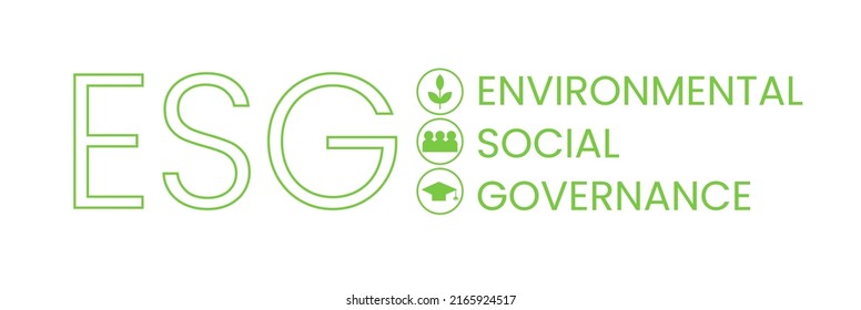 Esg Environmental Social Corporate Governance Banner Stock Vector ...