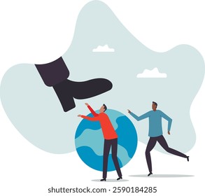 ESG, Environmental, social and corporate governance, protect the world or sustainability and responsibility.business concept.flat character.