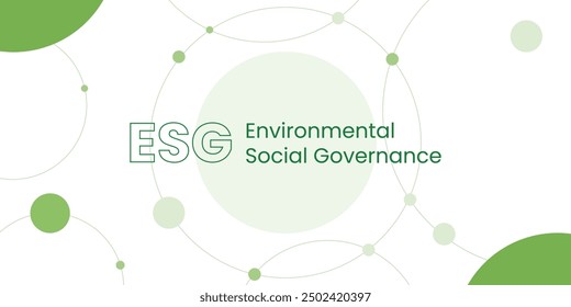 esg environmental social governance sustainable power renewable energy green eco friendly icon background 